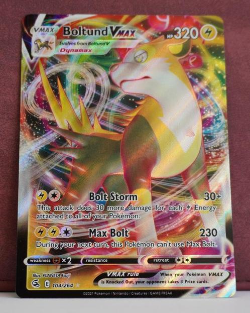 Boltund VMAX Full Art 104-264 Fusion Strike Pokémon Kaart, Hobby en Vrije tijd, Verzamelkaartspellen | Pokémon, Nieuw, Losse kaart