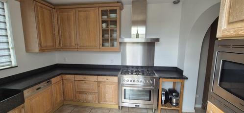 Keuken met een los gasfornuis, Huis en Inrichting, Keuken | Complete keukens, Gebruikt, Hoekkeuken, Bruin, Ophalen