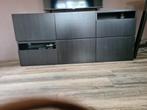 TV kast 180 breed zwart, Ophalen, Gebruikt, 150 tot 200 cm, Minder dan 100 cm