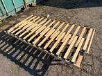 Uitschuifbaar Campervan Bed 80-140x200cm + Matras, Ophalen, Bruin, 200 cm, Hout