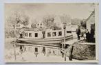 Fotokaart Weelbrug WESTZAAN Bootje "Burgemeester  Ferf II, Ophalen of Verzenden, 1920 tot 1940, Ongelopen, Noord-Holland