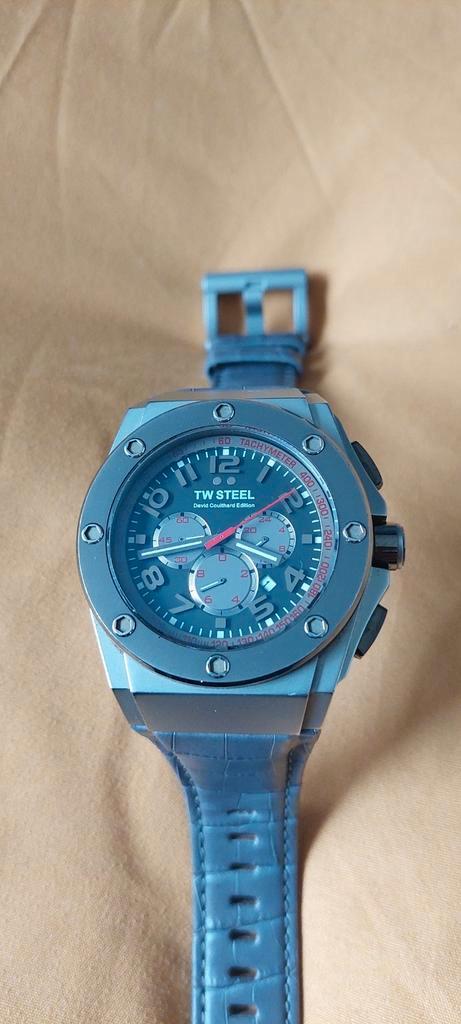 TW Steel CE4002 David Coulthard, Sieraden, Tassen en Uiterlijk, Sporthorloges, Zo goed als nieuw, Android, Zwart, Ophalen of Verzenden