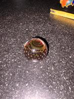 Glas vaas met dop gegraveerd, Antiek en Kunst, Ophalen of Verzenden