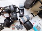 Canon digitale spiegelreflex camera set met oa 2 lenzen, Ophalen of Verzenden, Canon
