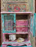 Shabby/India/Ibiza/Spijlenkast/Mini/Kastje, Ophalen of Verzenden