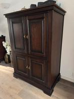 Tvkast/computerkast massief eiken, Huis en Inrichting, Ophalen, 100 tot 150 cm, Eikenhout, Zo goed als nieuw