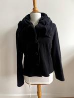 Boris : Apart fleecevest met heel grote kraag. Maat 38, Maat 38/40 (M), Zwart, Ophalen of Verzenden, Zo goed als nieuw