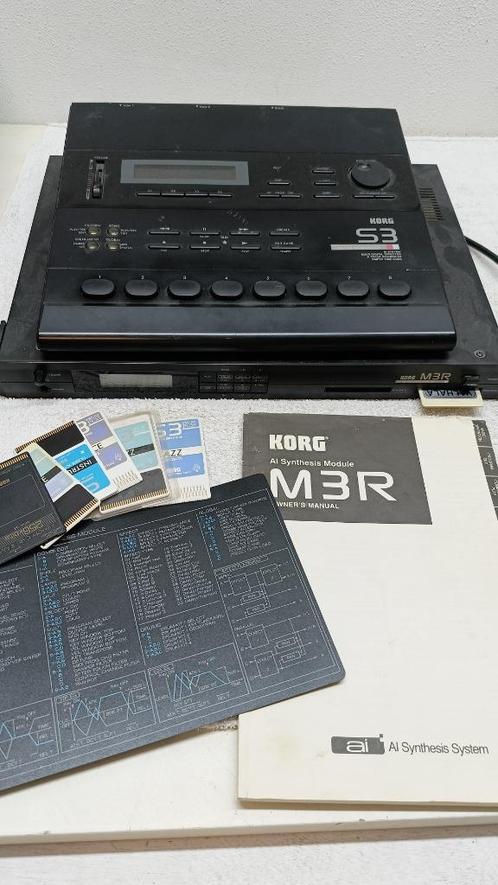 Korg S3 + M3R Bundle – Pads, Sounds & Kaarten – Vintage!, Muziek en Instrumenten, Synthesizers, Gebruikt, Overige aantallen, Korg