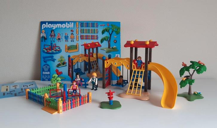 Te koop: Playmobil 5568 Speeltuin  Set: 356, Kinderen en Baby's, Speelgoed | Playmobil, Zo goed als nieuw, Complete set, Ophalen of Verzenden