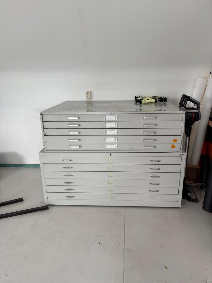 Tekenlades metaal, Huis en Inrichting, Kasten | Stellingkasten, Gebruikt, Ophalen