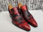 Unieke Jeffery West skull loafers - Rood/zwart - Maat 42 (8u, Loafers, Overige kleuren, Jeffery West, Verzenden