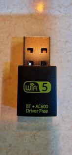 Wifi 5 + Bluetooth USB Adapter 2 in 1, Computers en Software, Netwerkkaarten, Ophalen of Verzenden, Nieuw, Extern, Generic