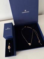 Swarovski ketting armband set rose gold.  (Dexetra), Verzamelen, Swarovski, Ophalen of Verzenden, Nieuw, Sieraad of Horloge