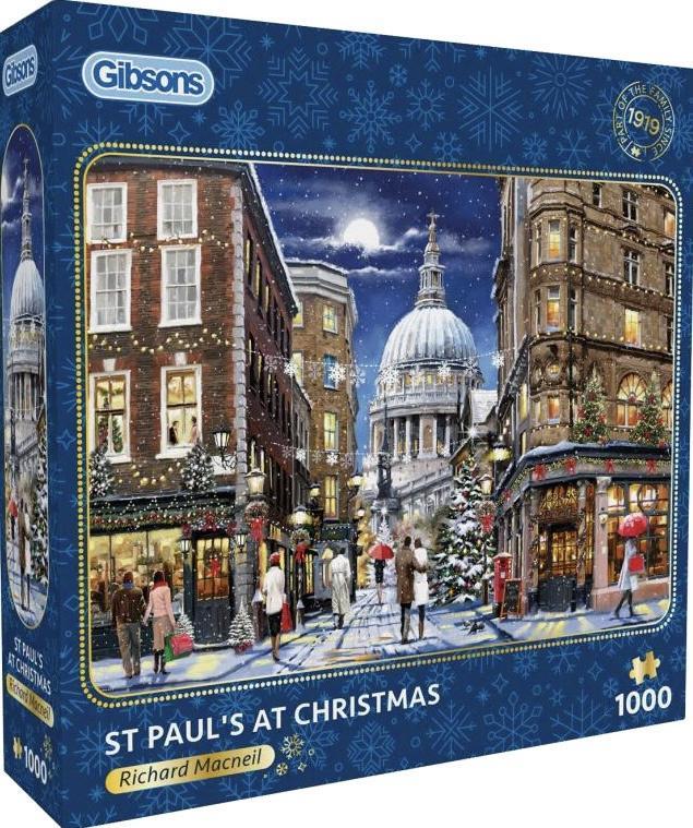 Gibsons - St Paul at Christmas - 1000 stukjes, Hobby en Vrije tijd, Denksport en Puzzels, Nieuw, Legpuzzel, 500 t/m 1500 stukjes