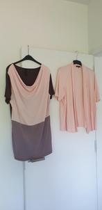 Leuk setje jurk/tuniek met vest XXL (nieuw), Ophalen of Verzenden, Nieuw, Maat 46/48 (XL) of groter, Roze