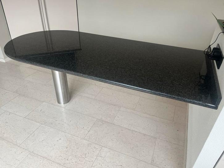 Granieten Tafelblad - 90x190 cm - Verwarmd, Antiek en Kunst, Antiek | Meubels | Tafels, Ophalen