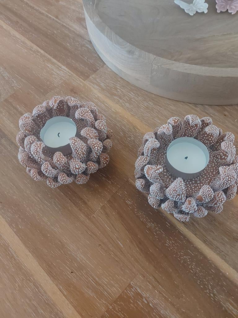 Nieuwe waxinelichthouders, Ophalen of Verzenden, Nieuw, Overige materialen, Minder dan 25 cm
