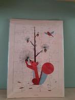 Puzzel eekhoorn   35 stukjes Sissy Boy / illustratie, Ophalen of Verzenden, Zo goed als nieuw, Wanddecoratie