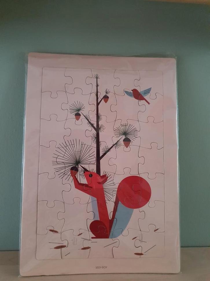 Puzzel eekhoorn   35 stukjes Sissy Boy / illustratie, Kinderen en Baby's, Kinderkamer | Inrichting en Decoratie, Zo goed als nieuw