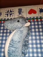 Blauw zeepaardje knuffel zeepaard 32 cm groot, Kinderen en Baby's, Speelgoed | Knuffels en Pluche, Ophalen of Verzenden