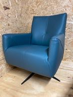 2x leren draaifauteuil milou zgan, Ophalen, Zo goed als nieuw, 75 tot 100 cm, 50 tot 75 cm
