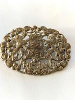 Antieke zilveren broche het wapen van Friesland., Antiek en Kunst, Antiek | Goud en Zilver, Verzenden