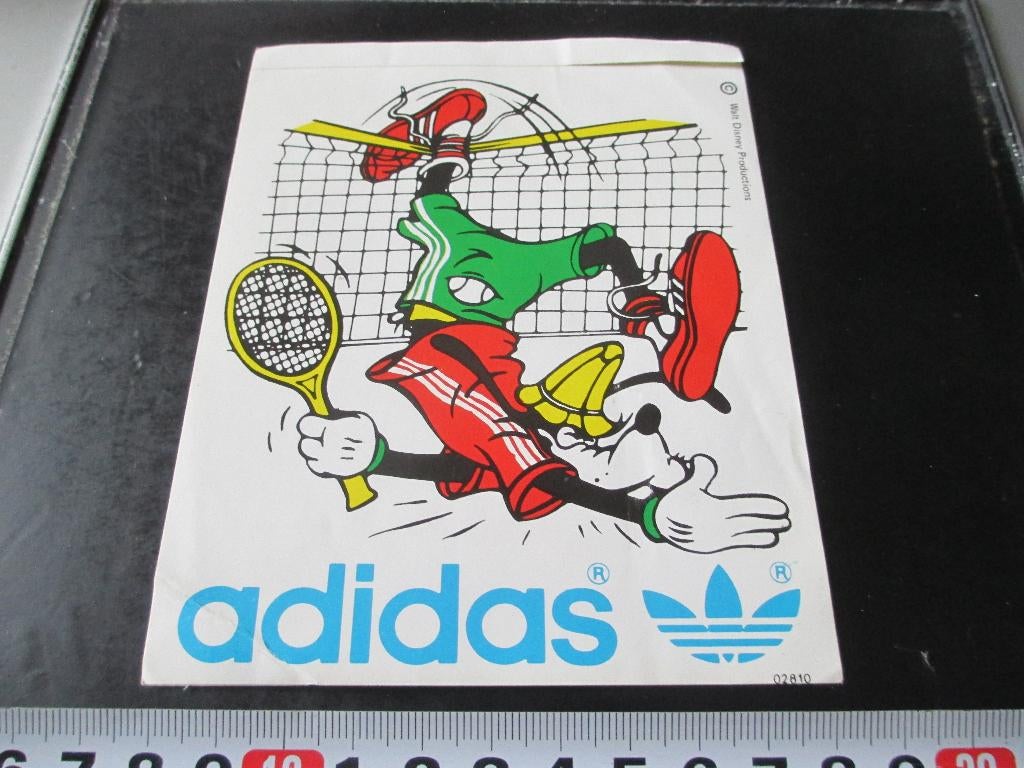 sticker Sport Tennis ADIDAS Goofy  strip blauw, Ophalen, Zo goed als nieuw