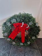mooie kerstkrans kerstverlichting kerstspullen kerst, Diversen, Ophalen, Gebruikt