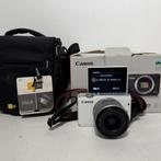 Canon EOS M10 SysteemCamera Wit Compleet met 15-45mm Lens, Ophalen of Verzenden, Gebruikt, Compact, Canon