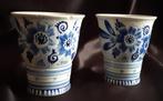 2 Bekers - Schoonhoven porselein - Delfts Blauw - 1920, Antiek en Kunst, Ophalen of Verzenden