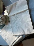 Set antieke kussenalopen met kant, Huis en Inrichting, Woonaccessoires | Dienbladen, Ophalen of Verzenden, Zo goed als nieuw, Vierkant