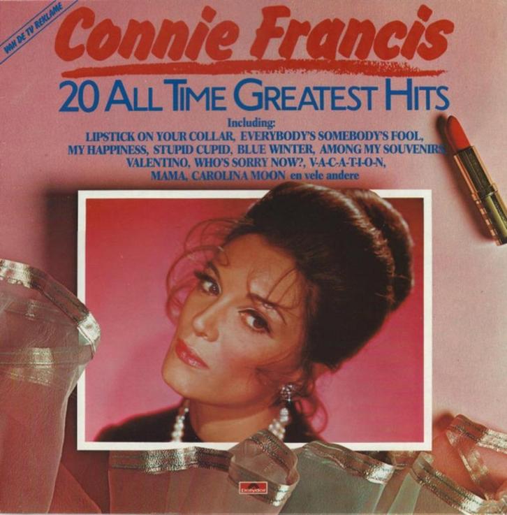 LP Vinyl Connie Francis 20 all time greatets hits, Cd's en Dvd's, Vinyl | Overige Vinyl, Zo goed als nieuw, 12 inch, Ophalen of Verzenden