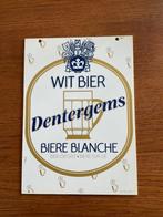 Bierreclamebord Dentergems Witbier Kunststof, Ophalen of Verzenden, Gebruikt, Reclamebord, Plaat of Schild, Overige merken