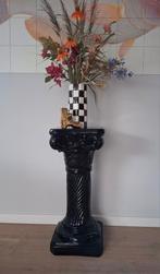 Zuil sokkel modern zwart polystone, Ophalen, Zo goed als nieuw