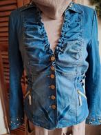 Spijkerjasje jasje stretch maat 40, Ophalen of Verzenden, Zo goed als nieuw, Maat 38/40 (M), Blauw