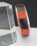 KA02: Koraal-Onix 2cm-Ø7cm.-binnenmaat 6,6 cm-1970-Opruiming, Verzenden, Gebruikt, Rood, Overige materialen
