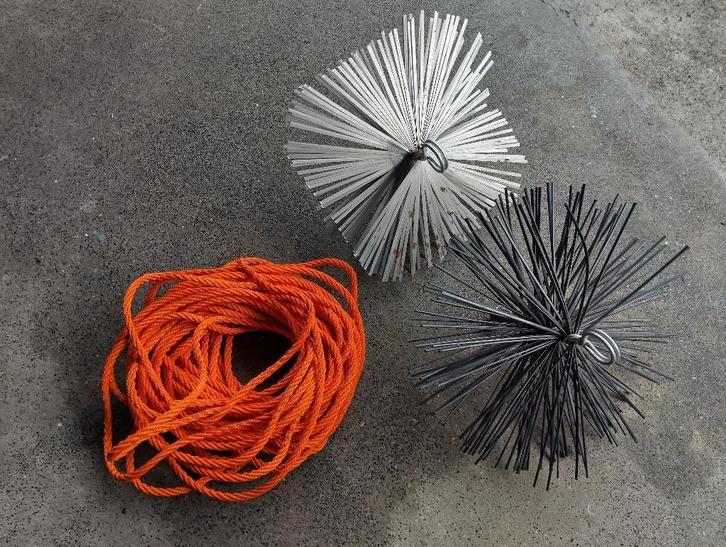 schoorsteenveegset ongebruikt, Doe-het-zelf en Verbouw, Gereedschap | Handgereedschap, Nieuw, Ophalen