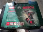 Bosch psr12-2 accuboormachine 2 accus en oplader in koffer, Ophalen, Gebruikt, Boor- en Schroefmachine, Variabele snelheid