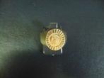14 krt. gouden ring met kennedy gouden muntje maat 18, Gebruikt, Verzenden, 17 tot 18, Dame of Heer