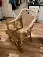 Vintage Rotan Stoel - Zo Goed Als Nieuw!, Ophalen, Bruin, Riet of Rotan, Zo goed als nieuw