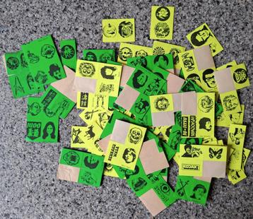 Grote Partij vintage stickers Monty gum Strip beroemdheden  beschikbaar voor biedingen