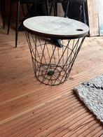 Bijzet tafeltje, Ophalen, Rond, Hout, Minder dan 55 cm