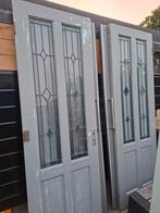 Glas in Lood Deuren /openslaande deuren- 230 h x78 b  cm, Doe-het-zelf en Verbouw, Deuren en Horren, Ophalen, Gebruikt, Binnendeur