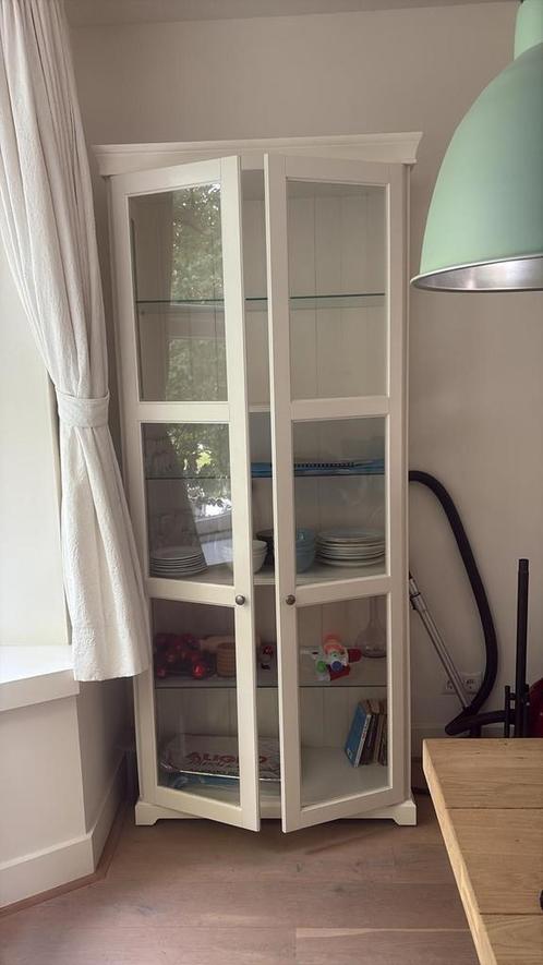 Apothekers/vitirne Kast, Wit, 215h, 100br, 40d., Huis en Inrichting, Kasten | Vitrinekasten, Zo goed als nieuw, 200 cm of meer