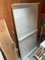 Ikea Bureau met Glasplaat, Ophalen, 100 tot 150 cm, 50 tot 100 cm, Tafelblad