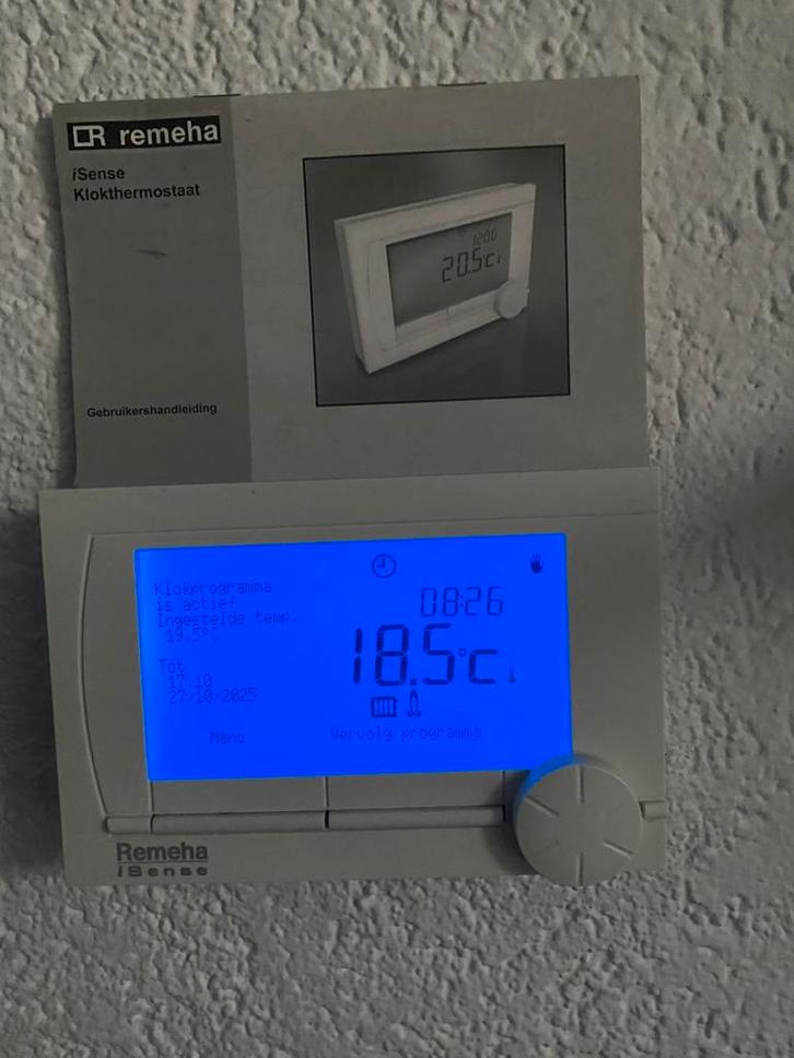 Remeha iSense kamerthermostaat, Doe-het-zelf en Verbouw, Thermostaten, Gebruikt, Ophalen of Verzenden
