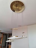 Design eettafel lamp led dimbaar messing, Ophalen, Messing design, Zo goed als nieuw, Minder dan 50 cm