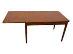 Vintage Eettafel Table Teak Fineer Jaren 60 Uitschuifbaar