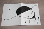 Originele Litho grote uitnodiging Miro, Galerie Maeght, 1971, Antiek en Kunst, Ophalen of Verzenden