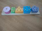 Houten speelgoed leren tellen mist 1 steen, Ophalen of Verzenden, Zo goed als nieuw, Overige typen